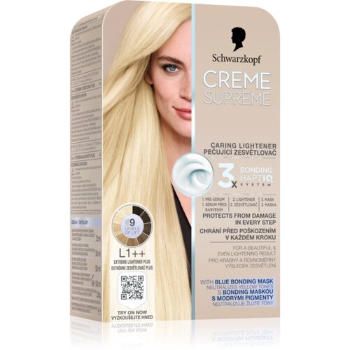 Schwarzkopf Creme Supreme permanentna barva za lase odtenek L1++ Extreme Lightener Plus 60 ml Cene