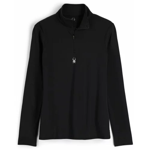 Spyder TEMPTING ZIP T-NECK Ženska majica, crna, veličina