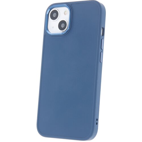 Satin silikonski ovitek za iPhone 11 - moder Slike