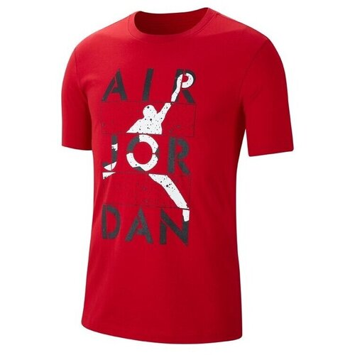 Nike Majice s kratkimi rokavi Jordan Stencil Rdeča Cene