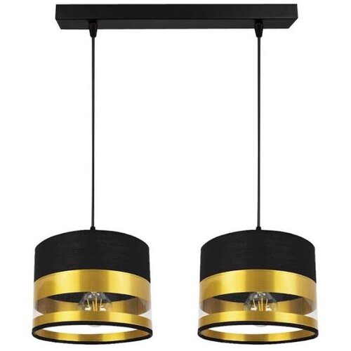  Luster na sajli MILO 2xE27/60W/230V zlatno/crno Cene