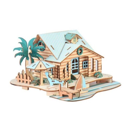  Čarolijashop 3D drvena slagalica-Bali island Vila ( 121) Slike