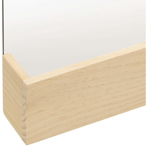  322802 Wall Mirror Solid Pinewood 23x39,5 cm Slike