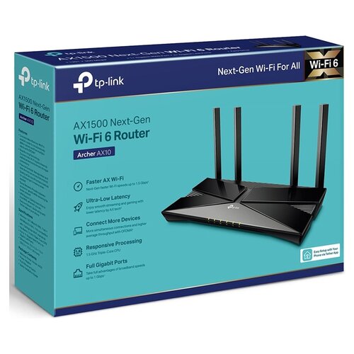 Tp-link archer AX10 AX1500 wi-fi 6 ruter Slike