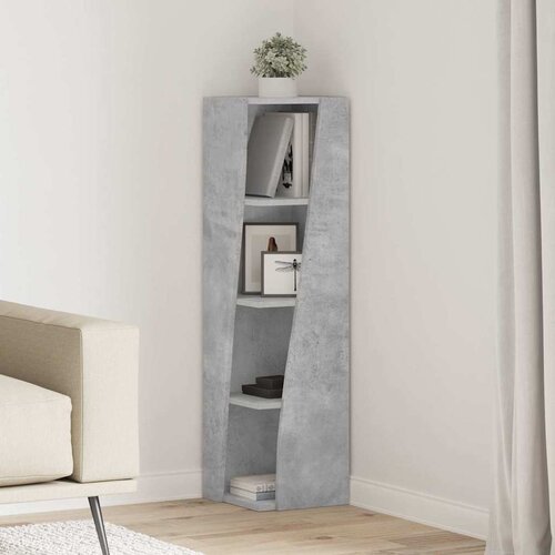  Kutni ormarić Betonski sivi 27,5x27x102cm Konstruirano drvo Cene
