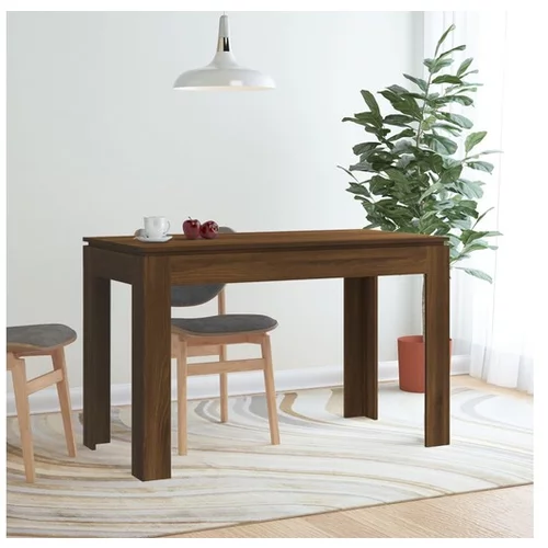  Jedilna miza rjavi hrast 120x60x76 cm konstruiran les