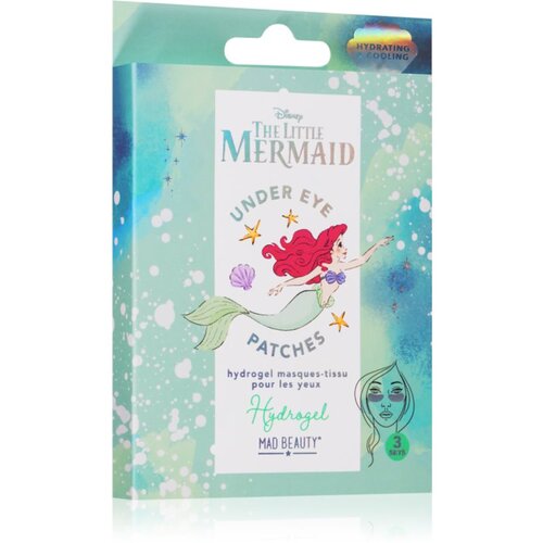 Mad Beauty The Little Mermaid vlažilna in posvetlitvena maska za predel okoli oči 3x2 kos Slike