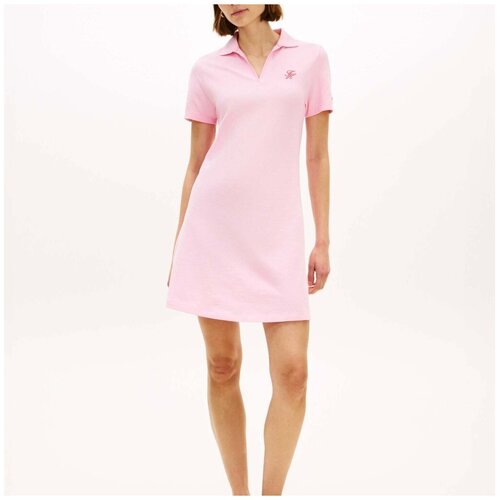 Tommy Hilfiger Kratke obleke Vestidos Mujer Mod&egrave;le Ww0ww48749 Rožnata Cene