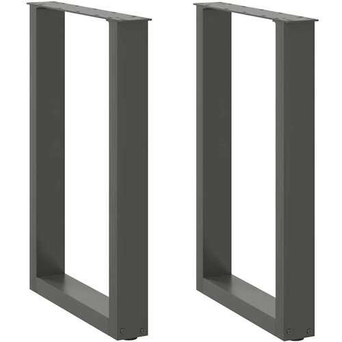 vidaXL Noge kavne mizice U-oblika 2 kosa antracit 50x(72-73)cm jeklo Cene