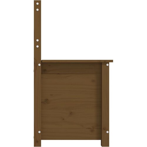  Klupa smeđa boja meda 80x41x77 cm od masivne borovine Slike