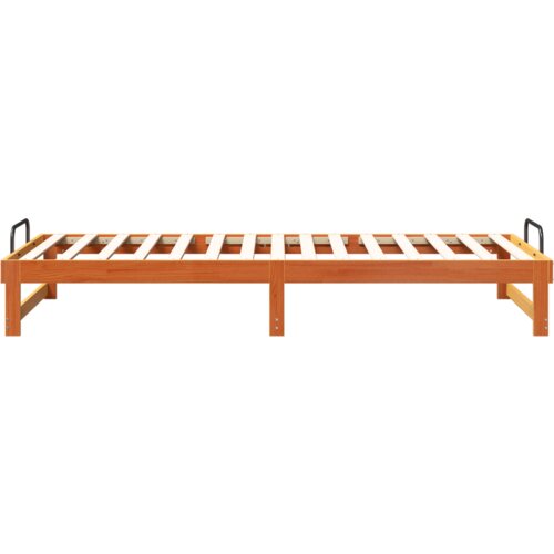  Krevetna konstrukcija s ručkama Smeđa 90 x 220 cm Slike