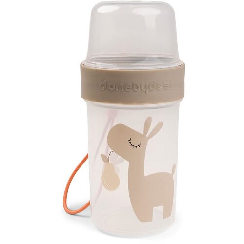 Done By Deer to go 2U1 posuda za grickalice lalee bež Cene