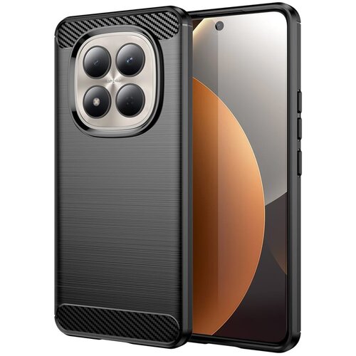 Techsuit Carbon Silicone maska za Xiaomi Redmi Note 15 Pro 4G - crna Cene