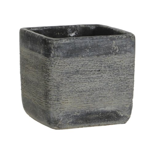x četvrtasta tegla za cvijeće (Sive boje, Maks. vanjska dužina: 12,5 cm, Maks. vanjska širina: 12,5 cm) Cijene