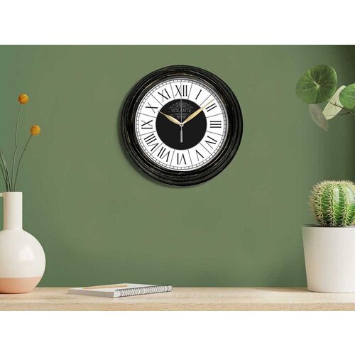 Wallity Zidni sat 121012-Gsyh11Gld, 30x30 cm, Crni Cene