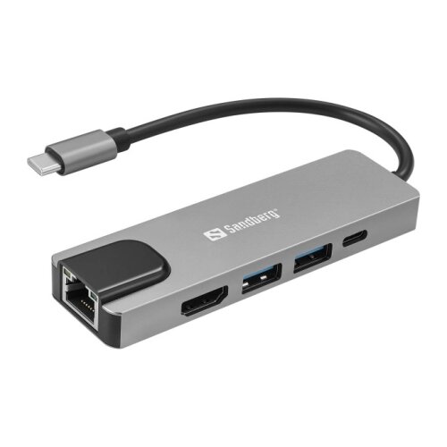 Sandberg USB adapter 336-99 100W USB-C 5 u 1 Cene