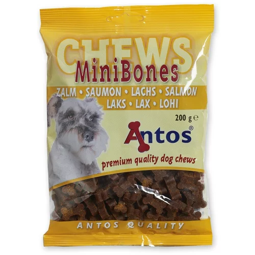 ANTOS priboljški - mehke mini kosti za pse z ribo 200 g