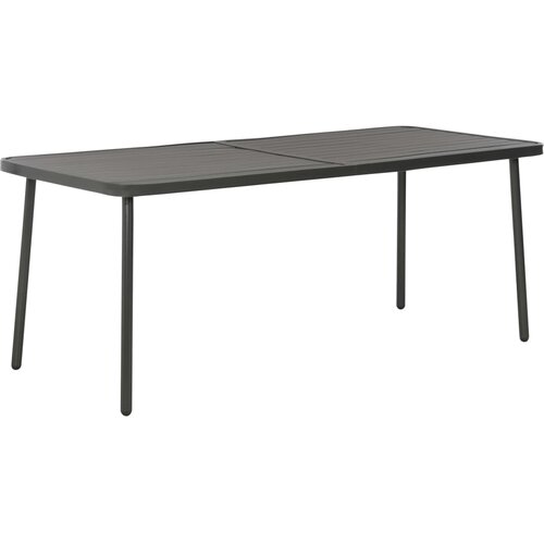  Vrtni stol tamnosivi 180 x 83 x 72 cm čelični Cijene
