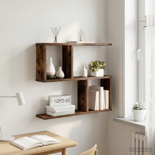  Polica na zidu 60 x 12 x 50,5 cm Konstruirano drvo Cijene