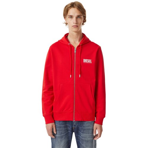 Diesel Sweatshirt - SGIRKHOODZIPECOLOGO SWEATSHIRT red Cijene