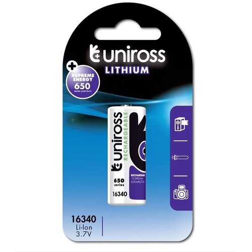 Uniross Polnilna baterija CR123A Li ion UM16340N1 (1 kom), (21533615) Slike