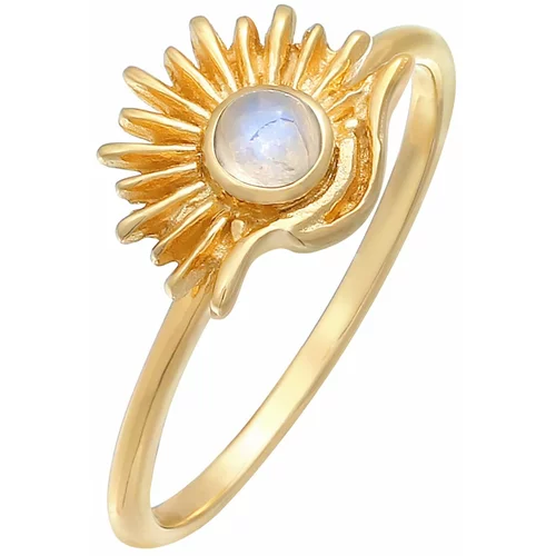 ELLI Prsten zlatna / biserno bijela