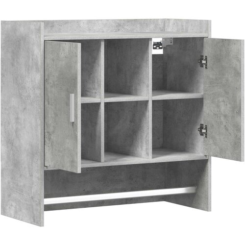  Polica na zidu Zidna montaža Betonska siva 80 x 36 x 80 cm Slike