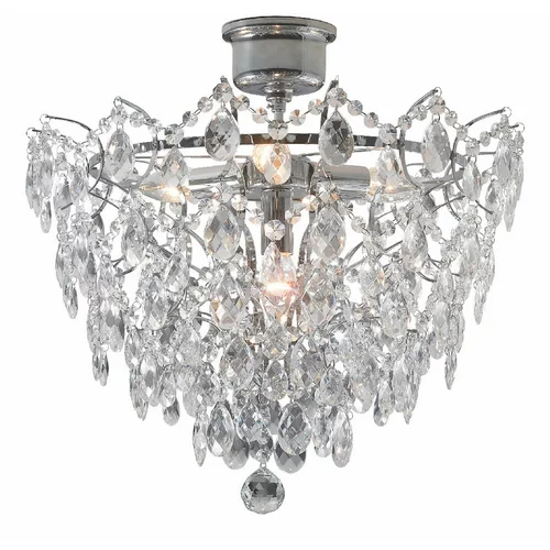 Markslöjd stropna svjetiljka u srebrnoj boji Rosendal Luxy, ø 48 cm