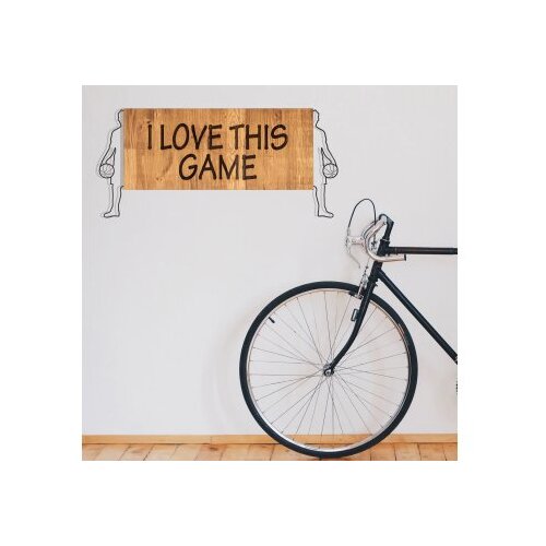 WALLXPERT dekorativni drveni zidni pribor i love Thıs game Cene