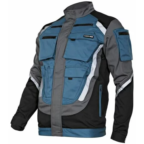 Lahti Pro zaščitna jakna z odsevniki, črno sivo turkizna, 3XL L4040306