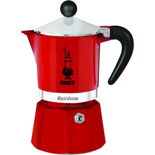 Bialetti Espresso kuhalnik Rainbow "3 skodelice" - Rdeča Cene