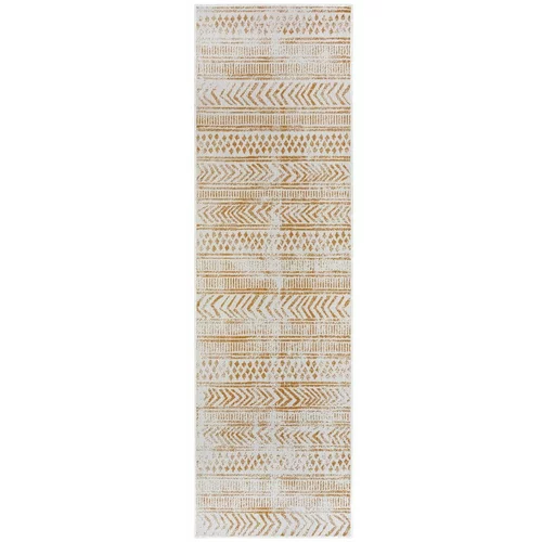 NORTHRUGS Oker žuti/bijeli vanjski tepih 80x350 cm Biri –