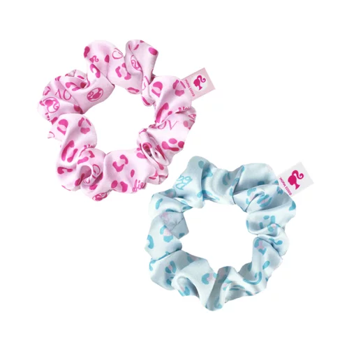 Glov Barbie Collection Scrunchies Set Pink & Blue Panther - S