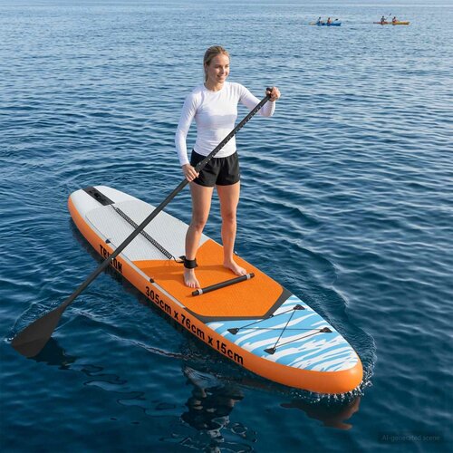 SUP Daska s Mjestom 2-u-1 TRITON 305 x 76 x 15 cm Plava za Slike