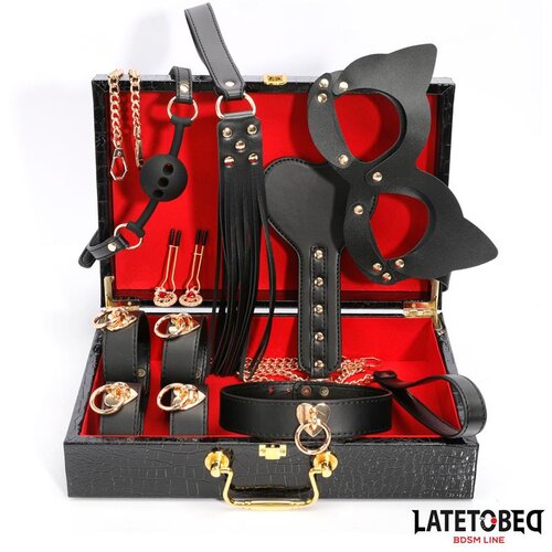 LateToBed BDSM Line Komplet Bondage Kit W. Storage Slike