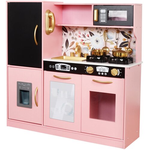  Dječja drvena retro kuhinja pink Slike