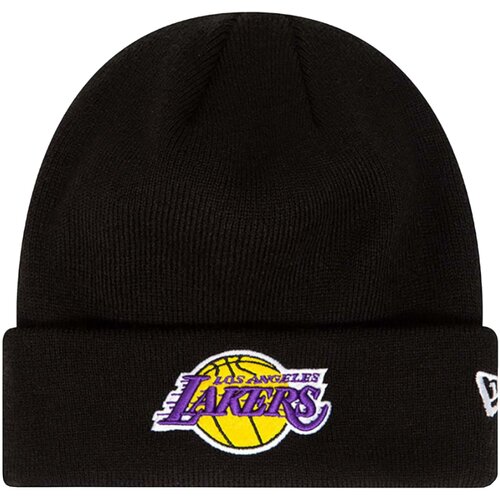 New Era Kape Essential Cuff Beanie Los Angeles Lakers Hat Črna Cene