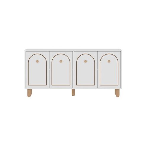 Hanah home konzolni sto Mıdmod, 150x73x36 cm, Beli Slike