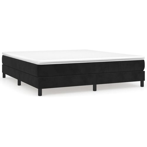 VidaXL Box spring posteljni okvir črn 180x200 cm žamet, (20795057) Slike