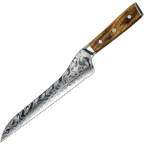 IZMAEL Damaskasti kuhinjski nož YU-37488 - Kruh / Smeđa Cijene