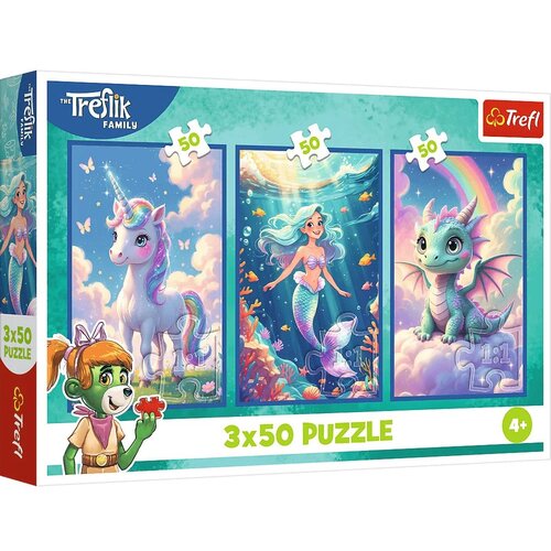Trefl Puzzle Together in a colorful world 34879 - 3x50 delova Slike
