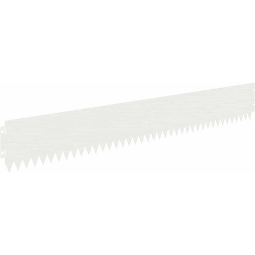 vidaXL Robovi trave 20 pcs 103 x 15 cm Jeklo Bela, (5000301608) Cene