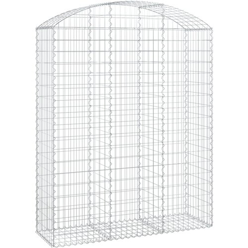vidaXL Obokana gabonska košara 150x50x180/200 cm pocinkano železo, (20758197) Cene