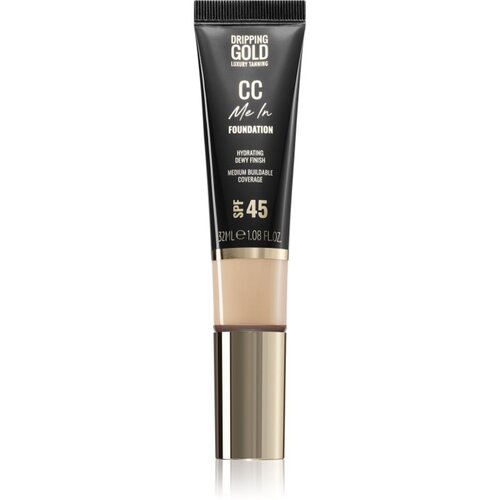 Dripping Gold CC Me In lahki tekoči puder SPF 45 odtenek Porcelain 01 32 ml Cene
