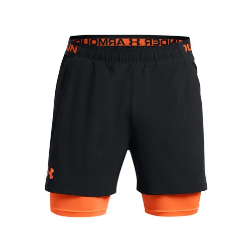 Under Armour UA Vanish Woven 2in1 Vent Shorts, Black/Orange Blast, (20557412)