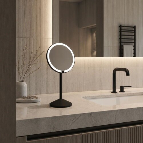 Simplehuman Kozmetično ogledalo z lučjo/povečevalno (10x povečava) &amp;oslash; 12 cm &amp;ndash; Slike