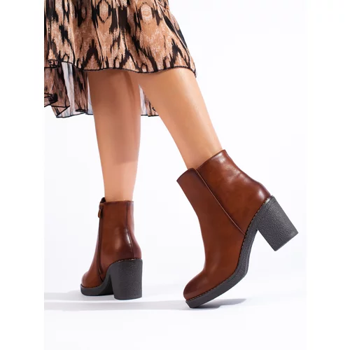 SHELOVET Classic brown Helovet ankle boots
