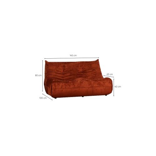 Atelier Del Sofa 2-Seat sofa bocek red Slike