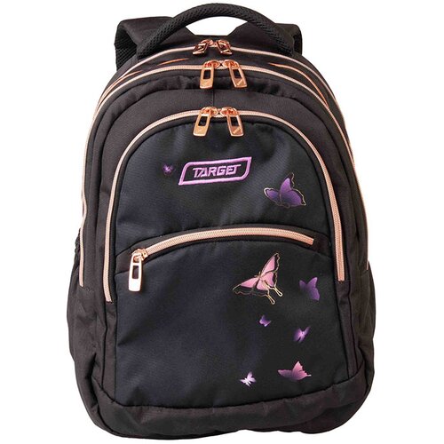 Target &amp;Scaron;kolski ruksak 2u1 Curved Butterfly Rose Slike