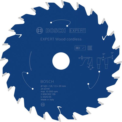 Bosch Expert List kružne testere Wood cordless, 140&times;1,8/1,3&times;20 mm, T24 2608902139 Cene
